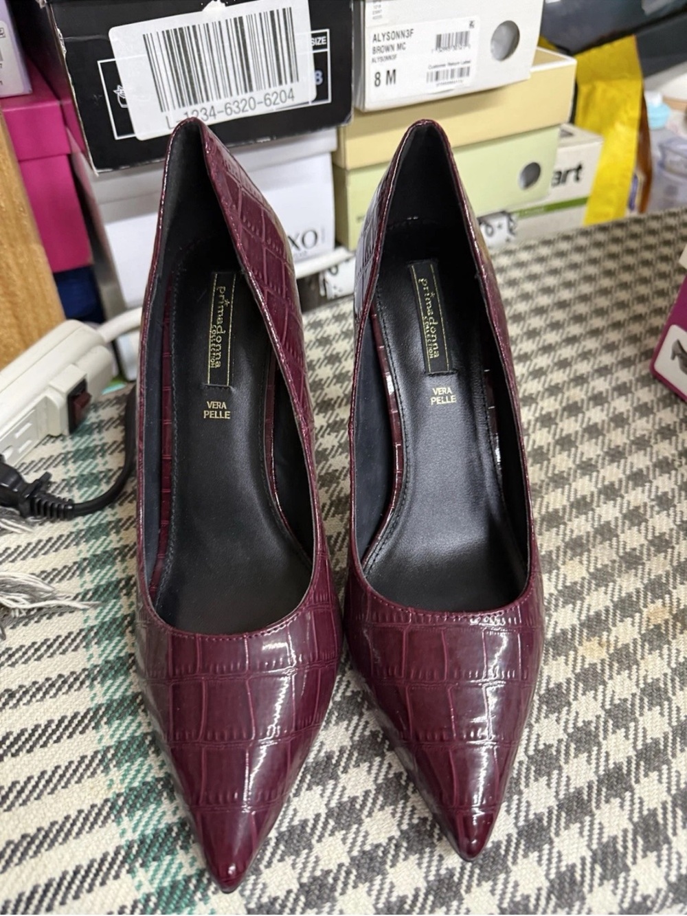 New Auth Italian Prima Donna Collection Pointed Heels Size 38